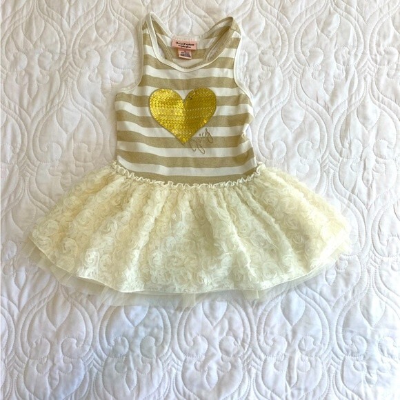 Juicy Couture Other - Girls Juicy Couture Ruffle Sequin Heart Dress